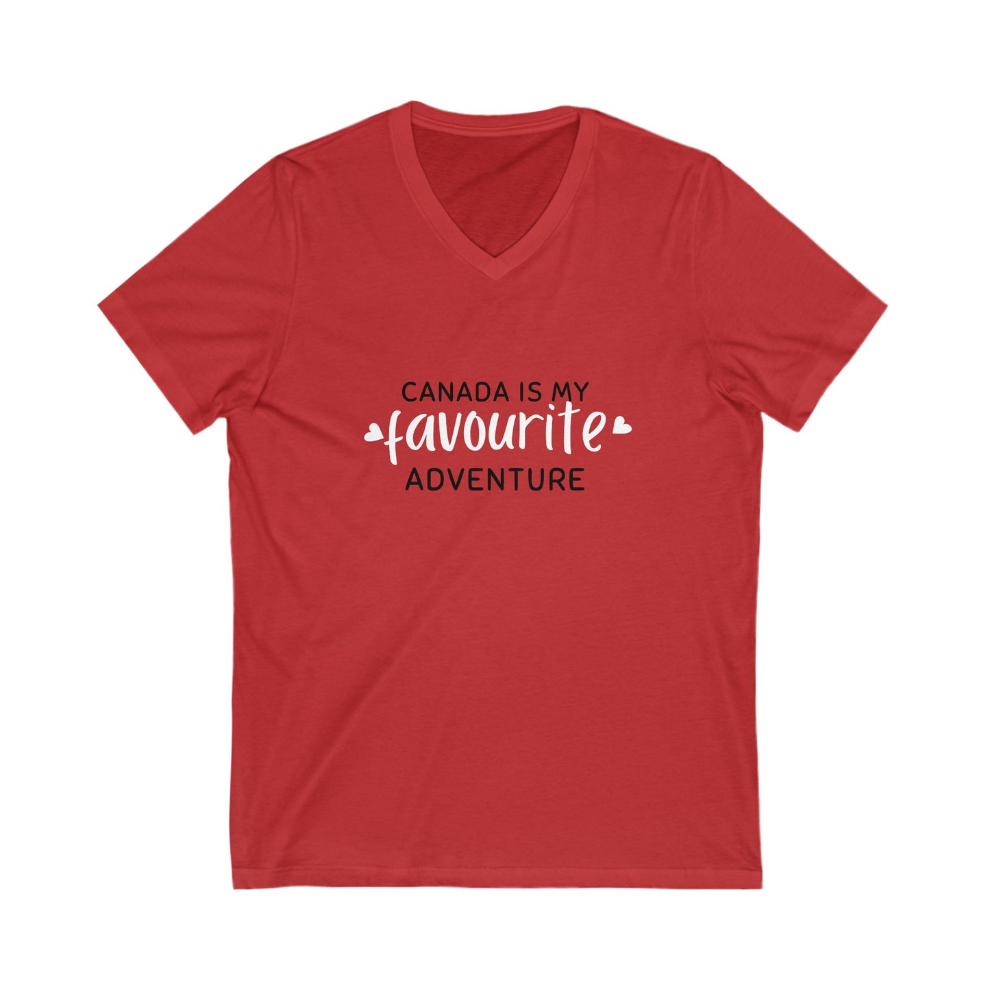 Favourite Adventure | Classic Vintage V-Neck Tee - Short Sleeve