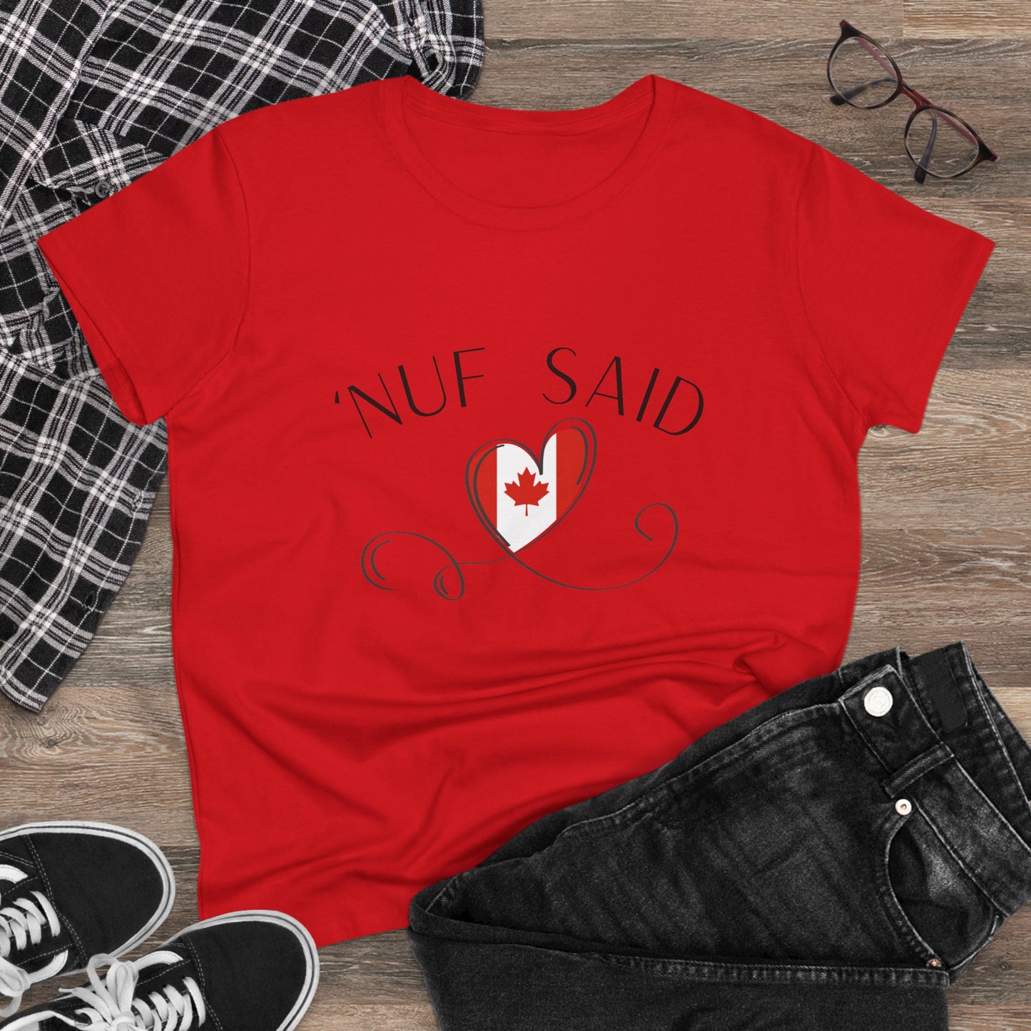'Nuf Said | Women's Midweight Cotton Tee